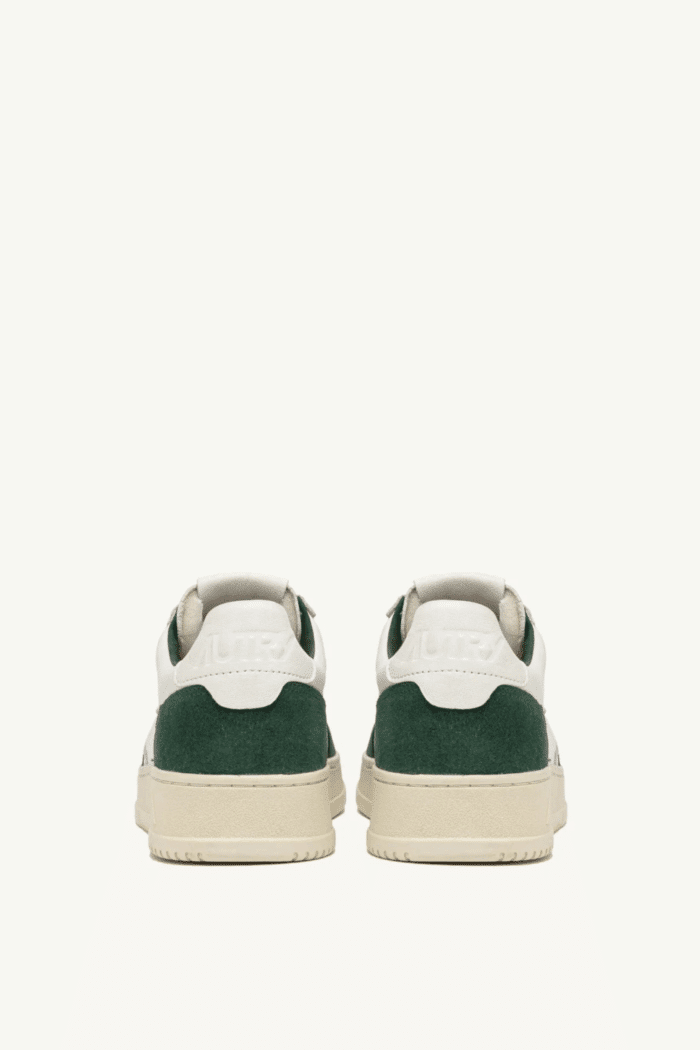 Sneakers Medalist Cuir Blanc Daim Vert