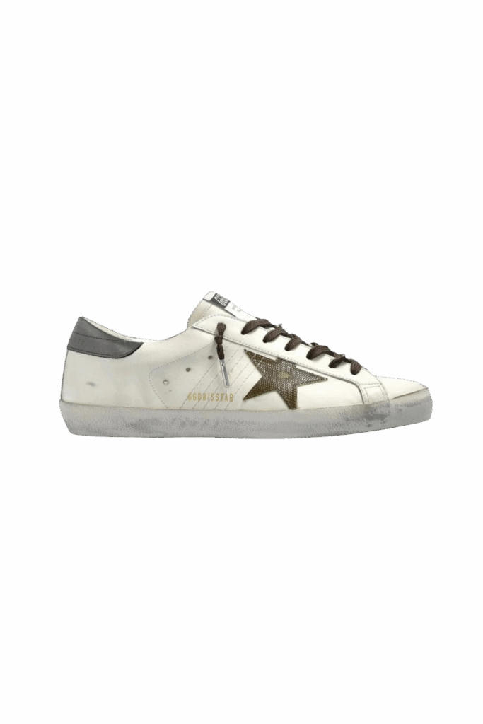 Sneakers Super-Star Blanc Kaki Gris