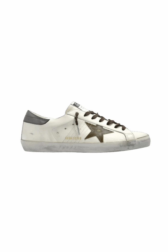 Sneakers Super-Star Blanc Kaki Gris