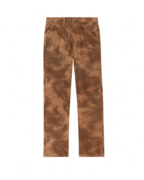 Pantalon Lewys Faux Cuir Tabac