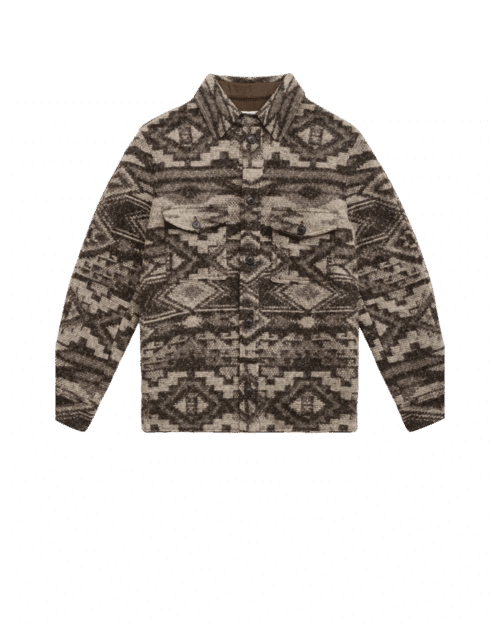 Veste Kervon Laine Motifs Graphiques