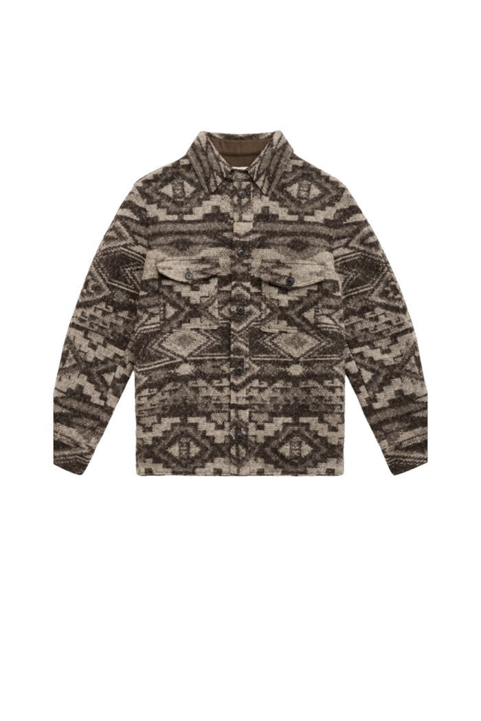 Veste Kervon Laine Motifs Graphiques