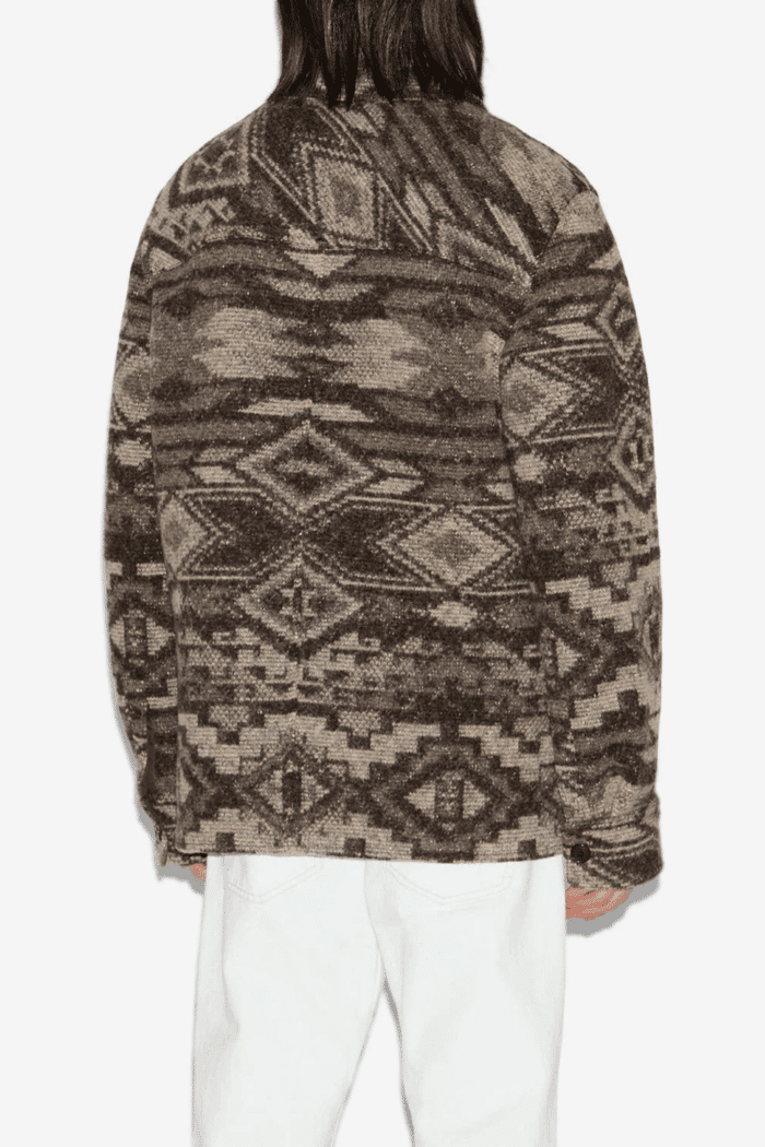 Veste Kervon Laine Motifs Graphiques