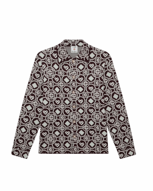 Chemise Tricot de Coton Monogrammé