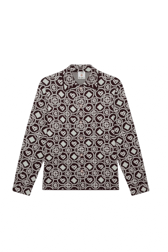 Chemise Tricot de Coton Monogrammé