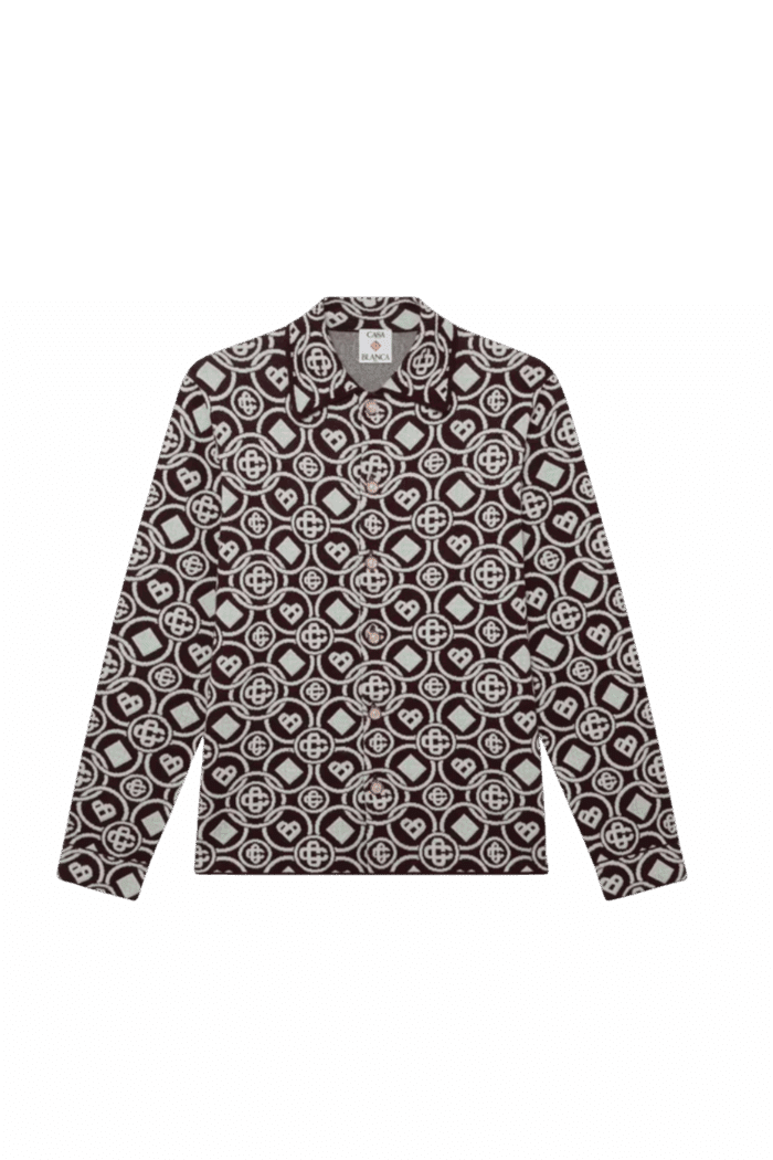Chemise Tricot de Coton Monogrammé