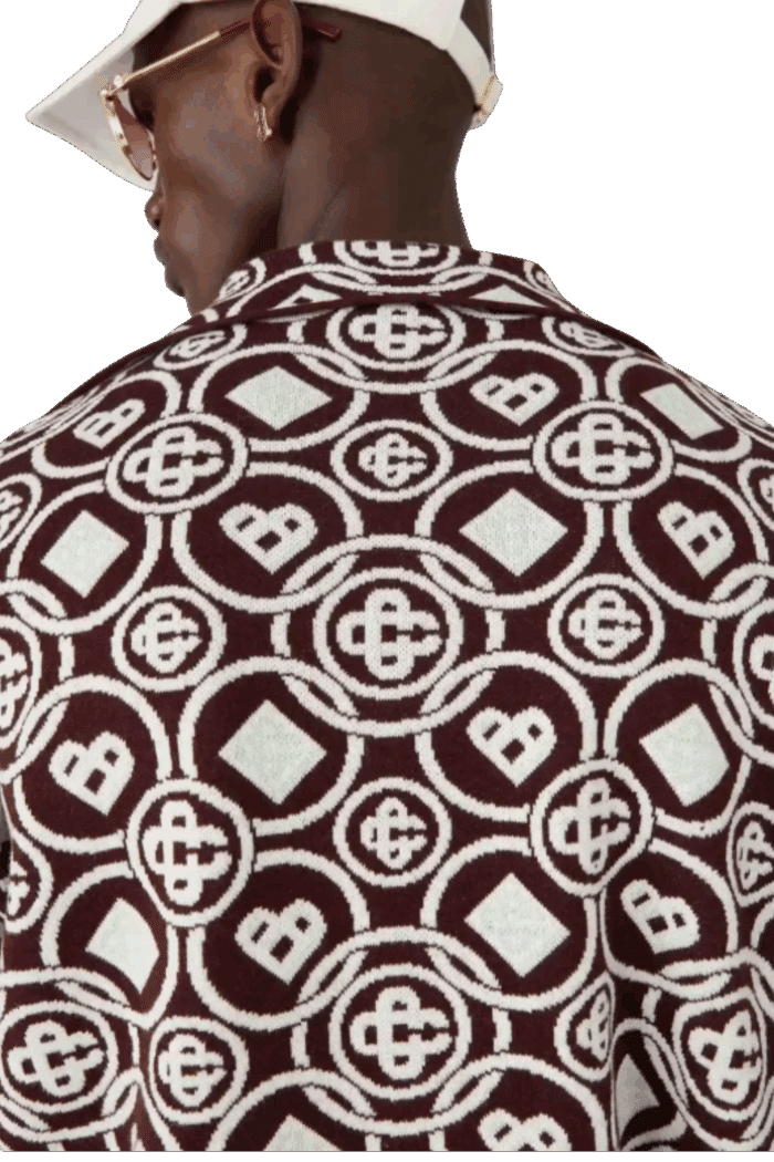 Chemise Tricot de Coton Monogrammé