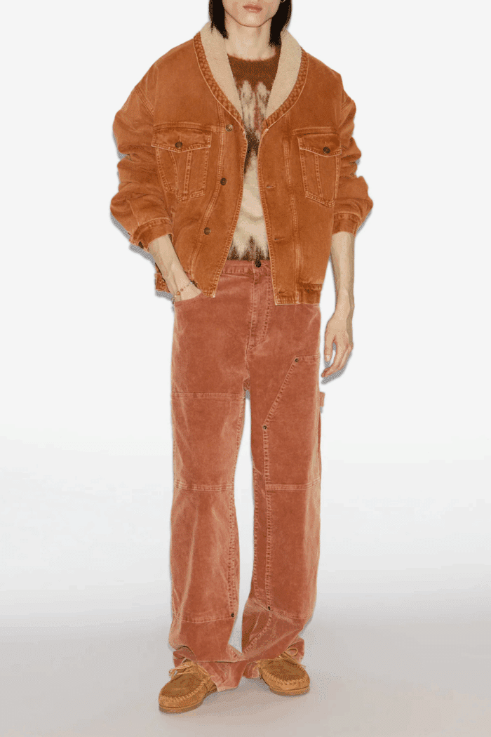 Veste Jackson Coton et Chanvre Ocre