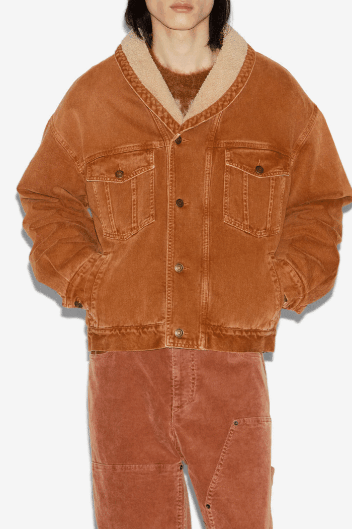 Veste Jackson Coton et Chanvre Ocre