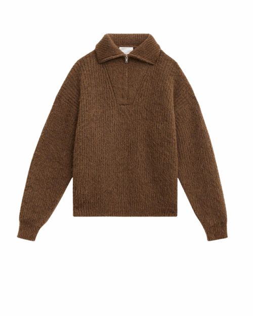 Pull Dinan Maille Marron