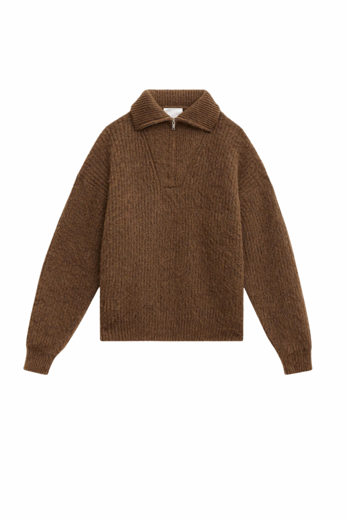 Pull Dinan Maille Marron