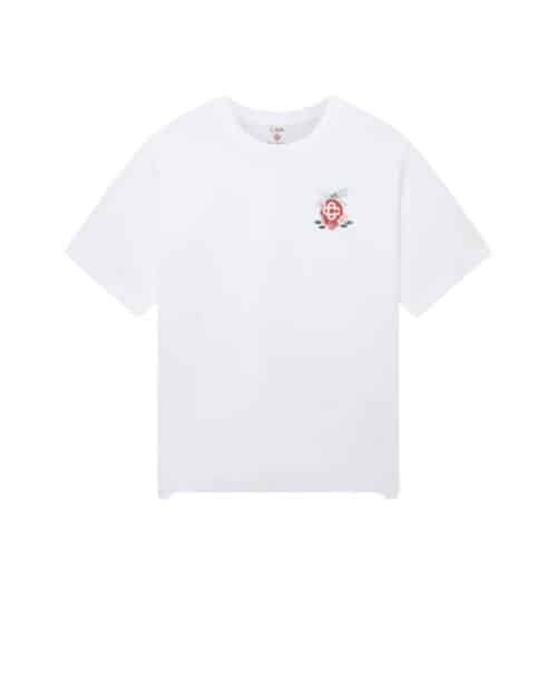 Tee-Shirt Floral Dragonfly Blanc