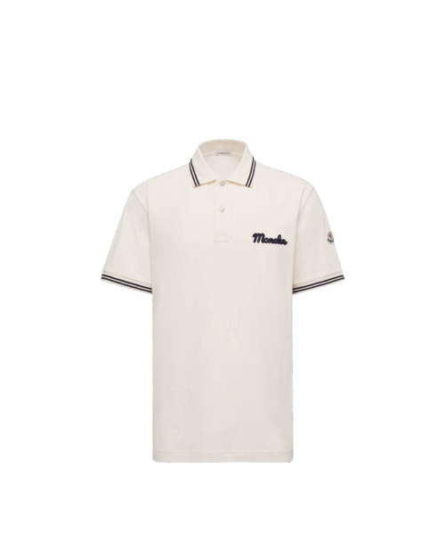 Polo Coton Ivoire Logo Brodé