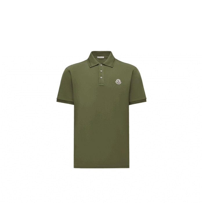 Polo Vert Logo Tricolore