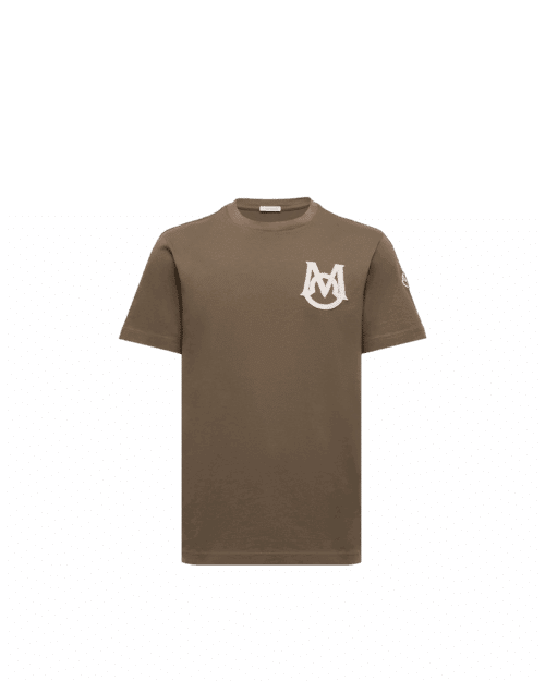 Tee-shirt Monogrammé Vert Olive