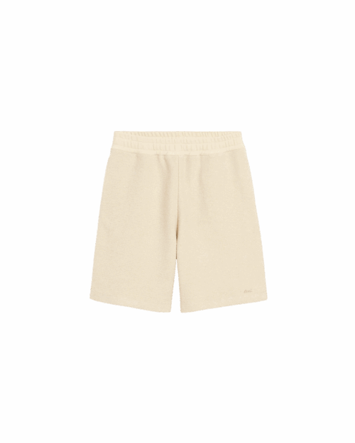 Short Molleton Blanc Brodé "Ami"