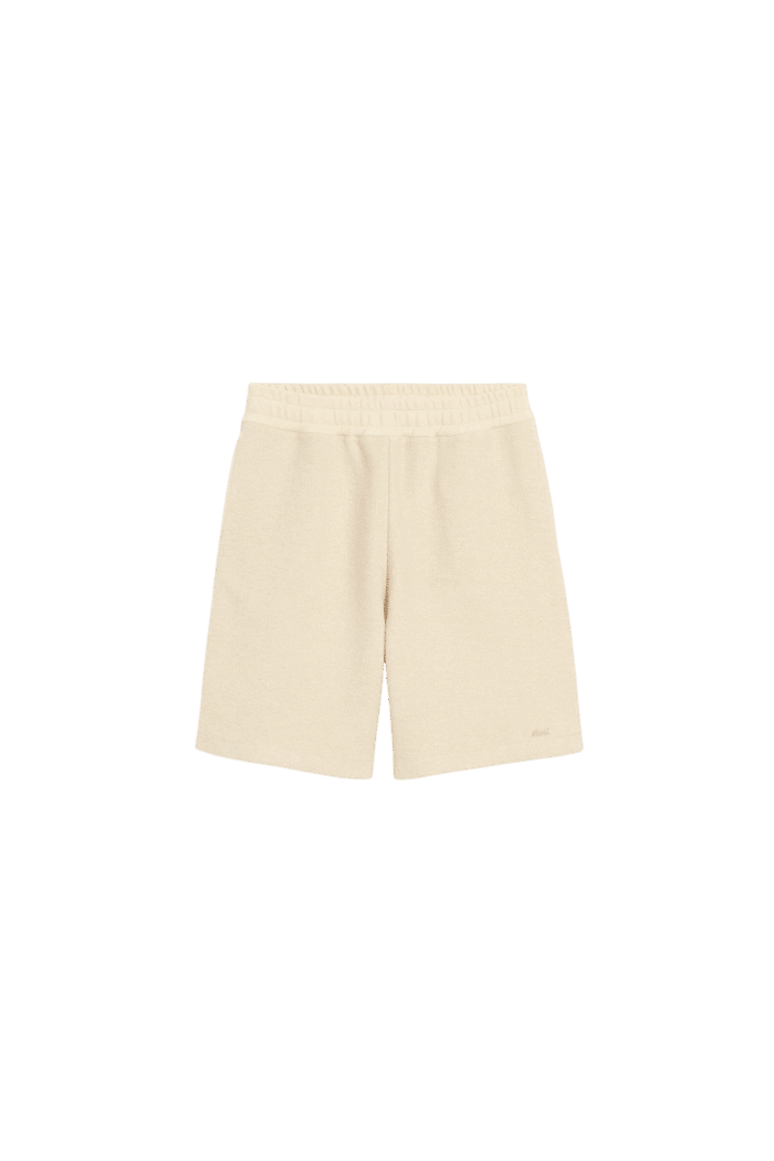 Short Molleton Blanc Brodé "Ami"