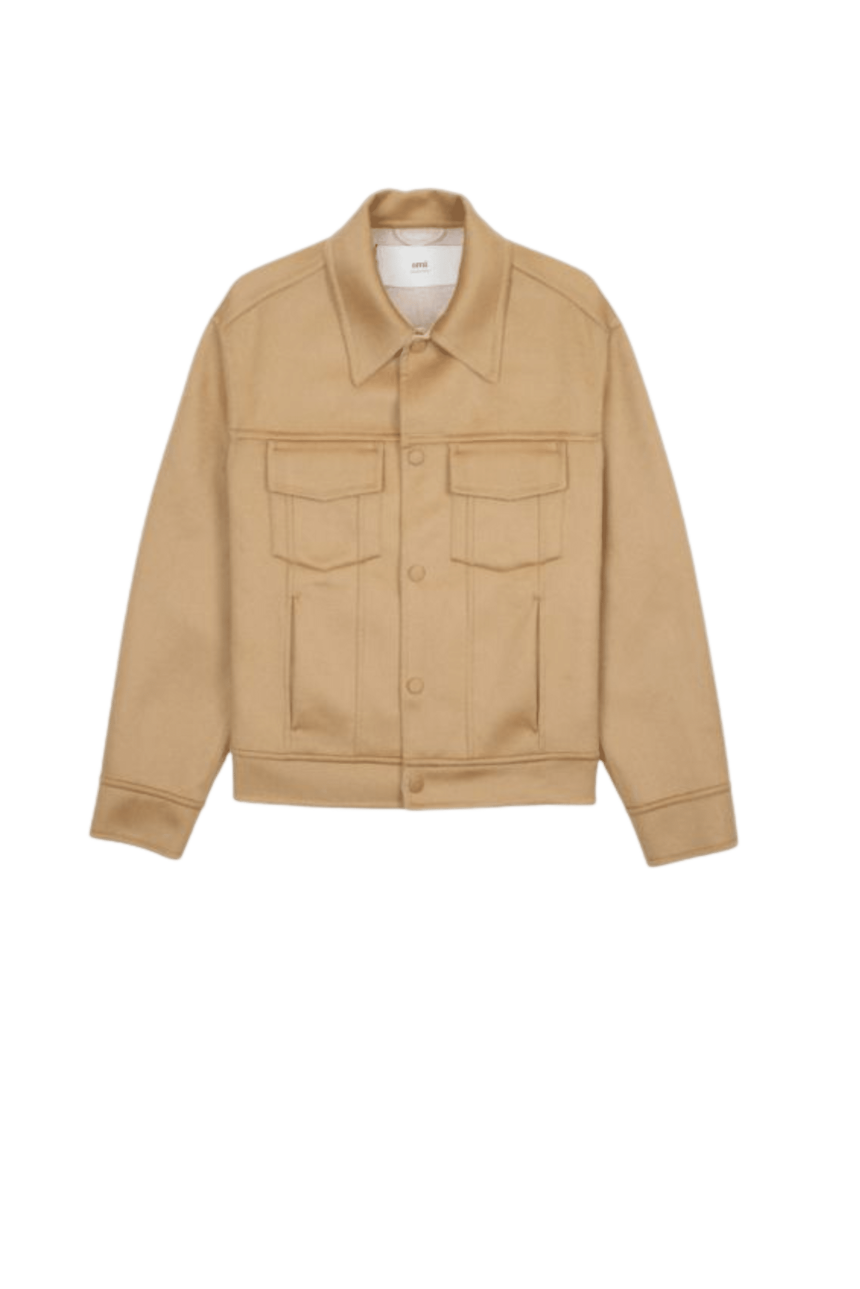 Veste Trucker Laine Café Crème