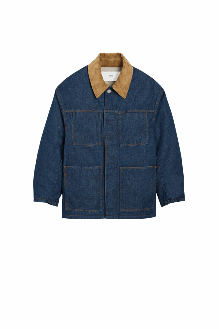 Veste Worker Rembourrée Indigo
