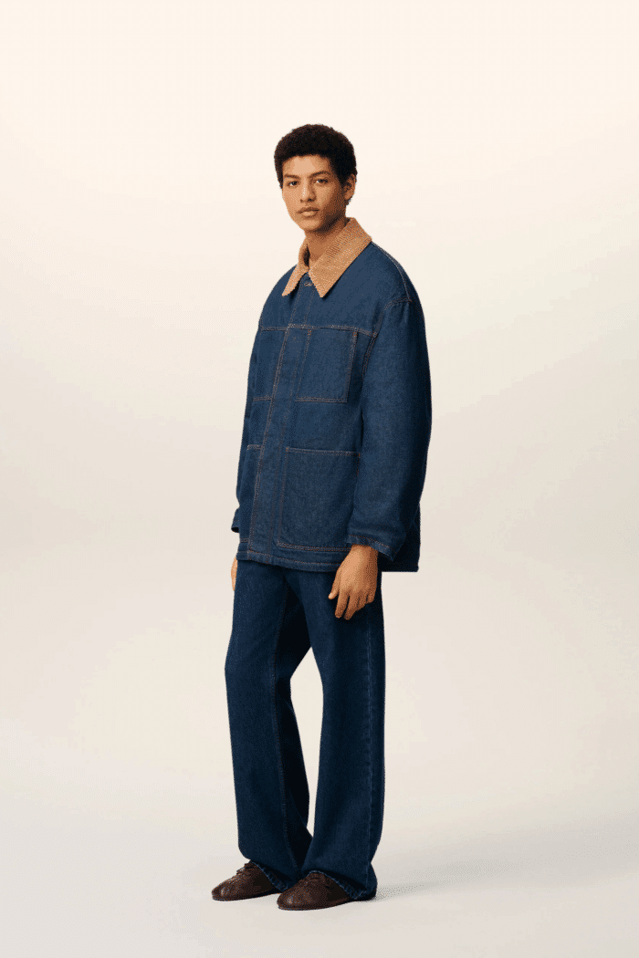 Veste Worker Rembourrée Indigo