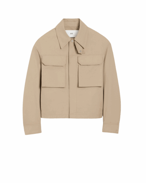 Blouson Worker Coton Café Crème