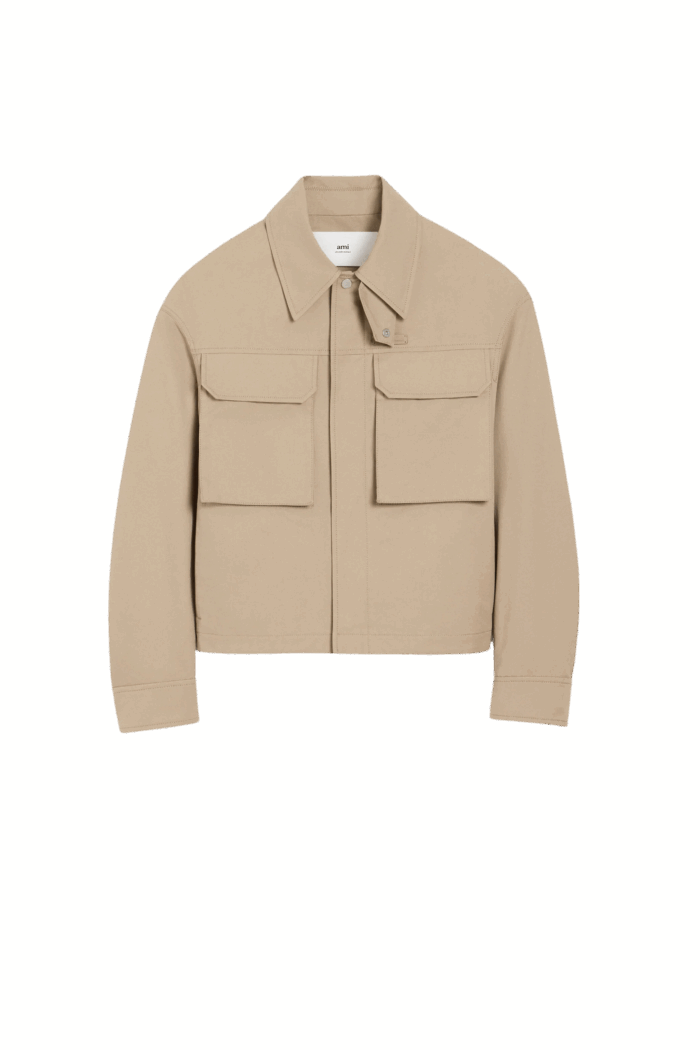 Blouson Worker Coton Café Crème