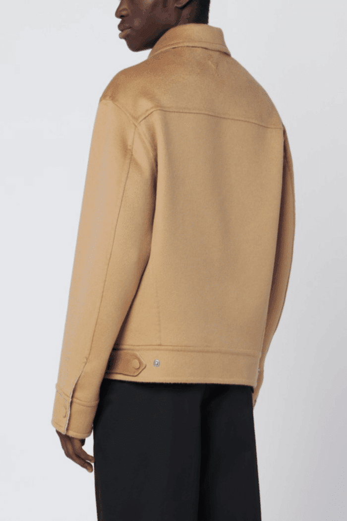Veste Trucker Laine Café Crème