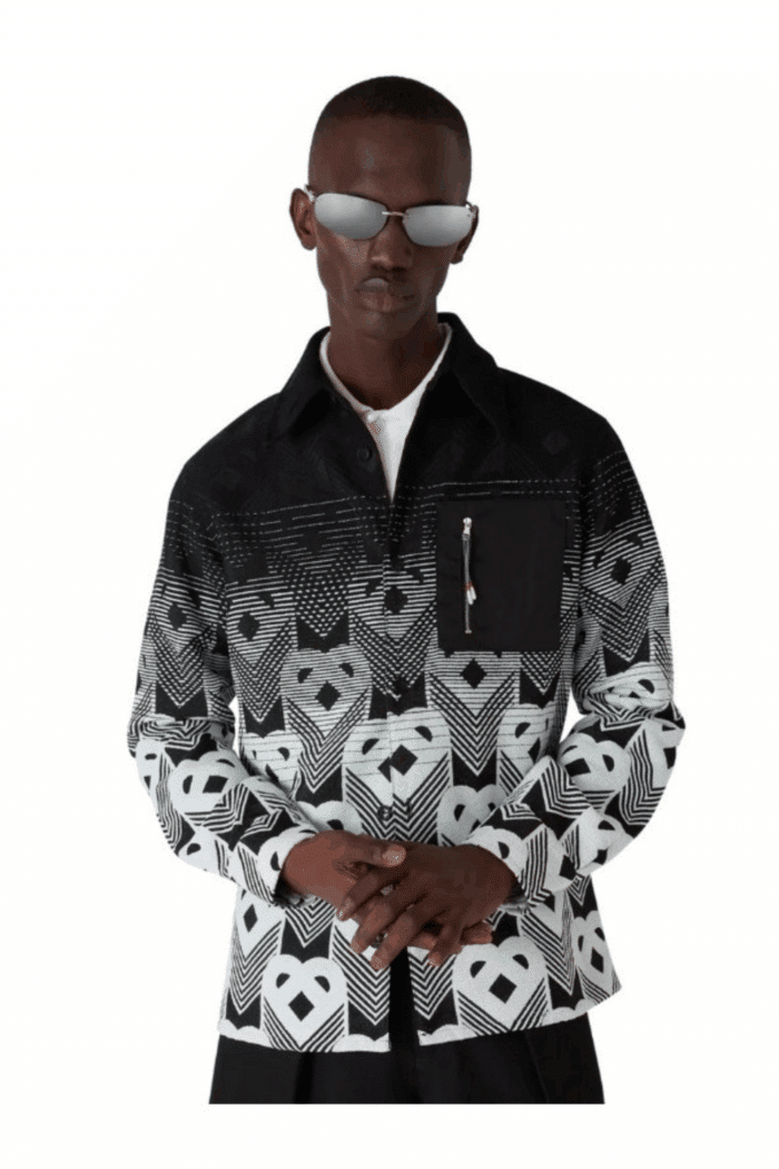Veste Chemise Monogrammé dégradée