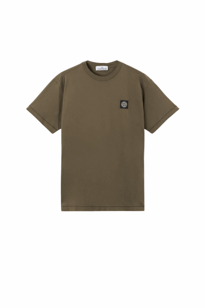 Tee-Shirt Coton Kaki Logo
