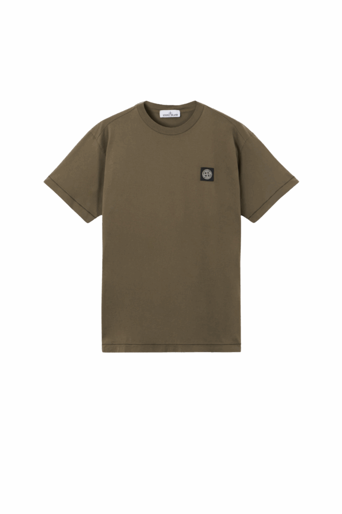 Tee-Shirt Coton Kaki Logo