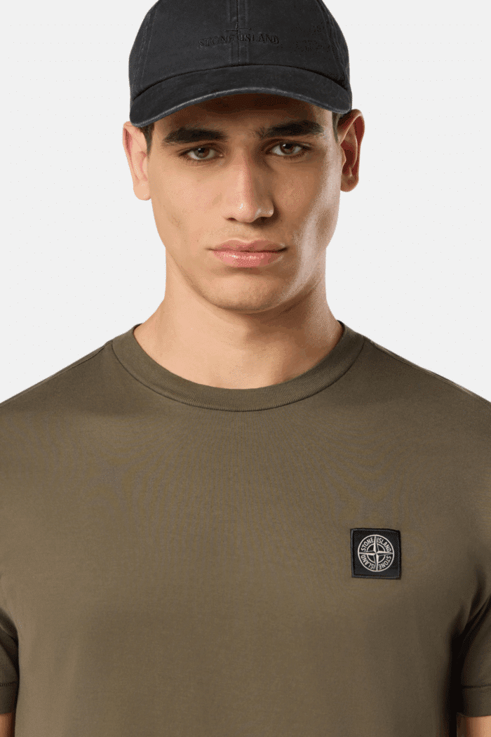 Tee-Shirt Coton Kaki Logo