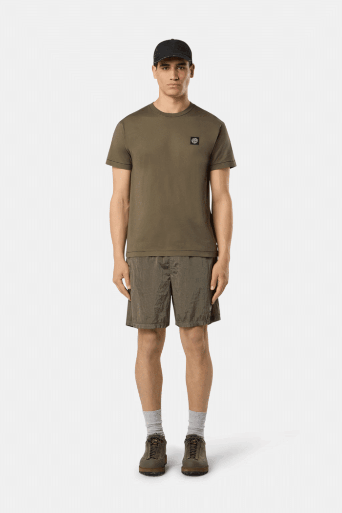 Tee-Shirt Coton Kaki Logo