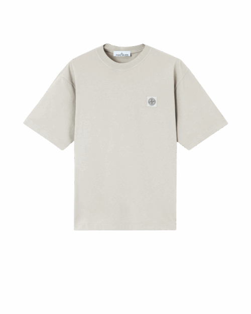 Tee-Shirt Écusson Compass Gris Perle