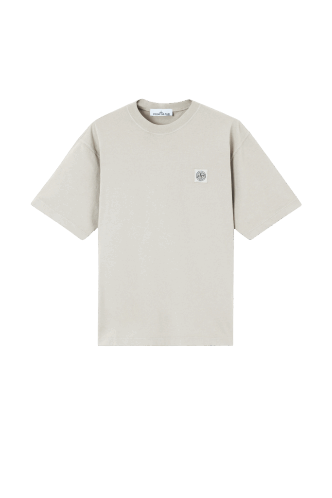 Tee-Shirt Écusson Compass Gris Perle