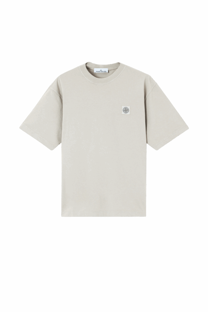 Tee-Shirt Écusson Compass Gris Perle