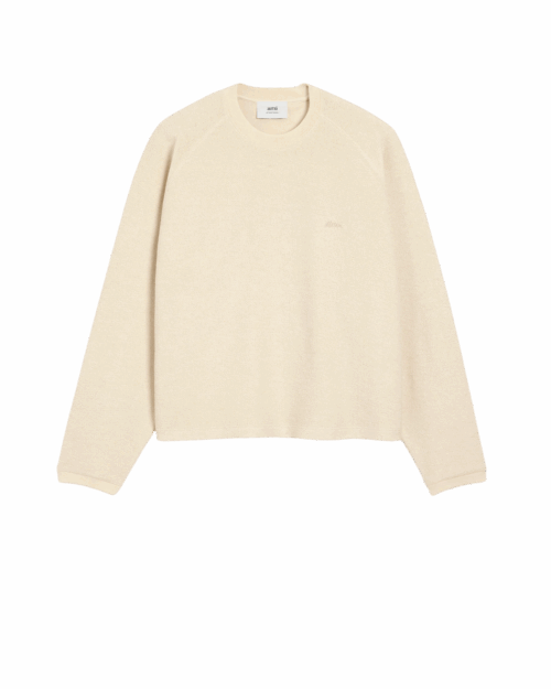 Sweat Manches Raglan Coton Ivoire