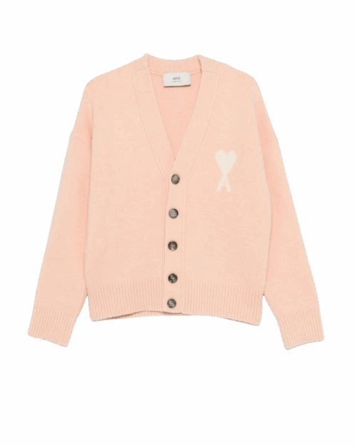 Cardigan Alpaga Poudre Cœur Écru