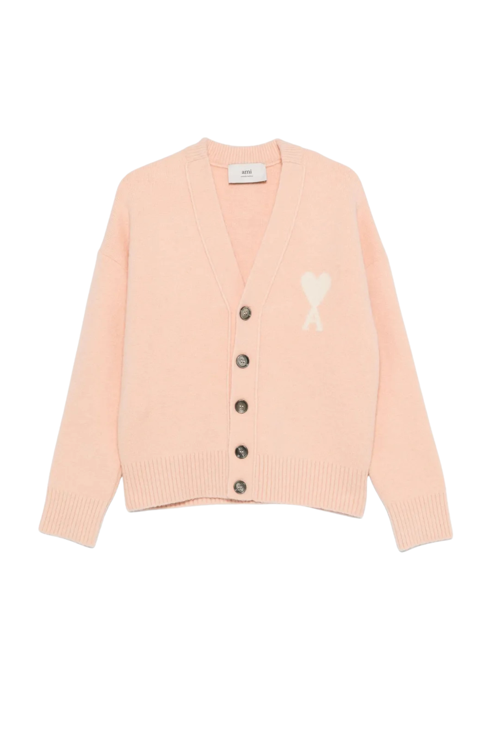 Cardigan Alpaga Poudre Cœur Écru