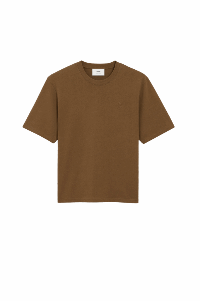 Tee-Shirt Noisette Cœur Ton sur Ton
