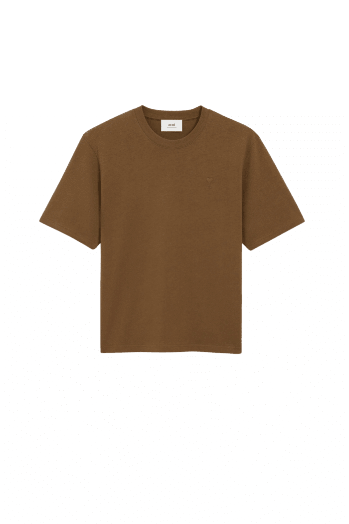 Tee-Shirt Noisette Cœur Ton sur Ton