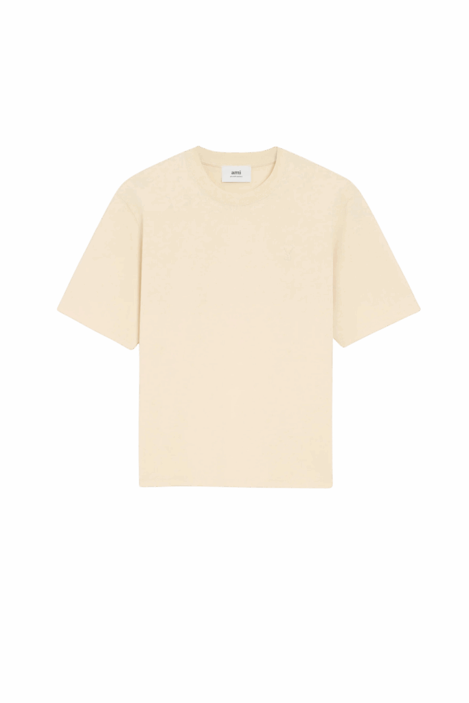 Tee-Shirt Ivoire Cœur Ton sur Ton