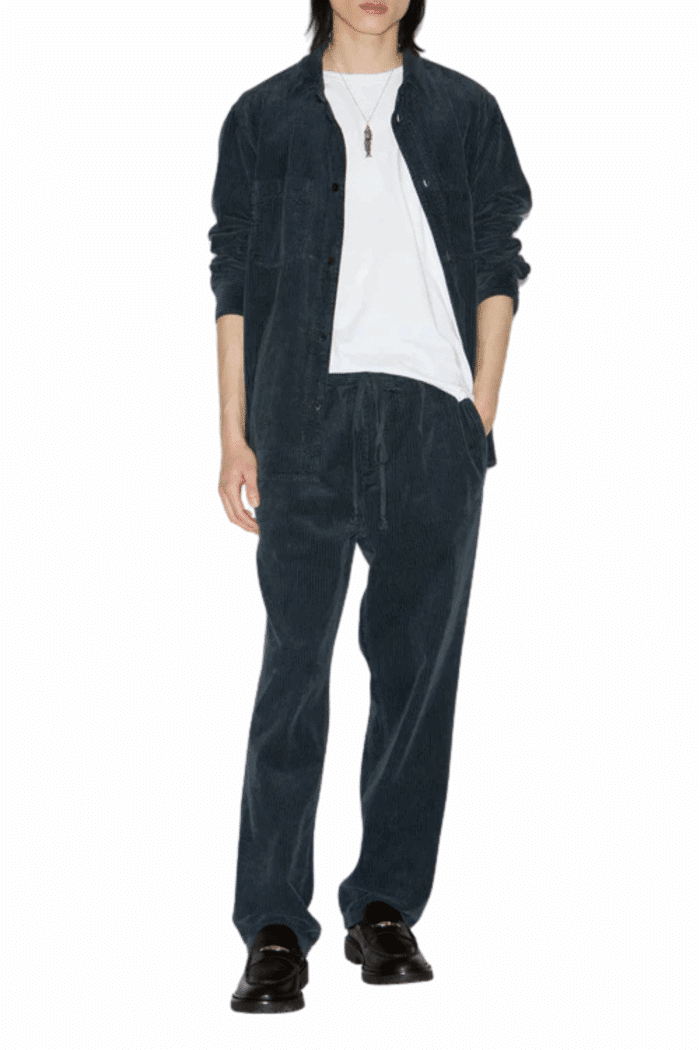 Chemise Nario Velours Côtelé Marine