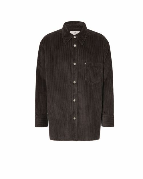 Surchemise Velours Côtelé Anthracite