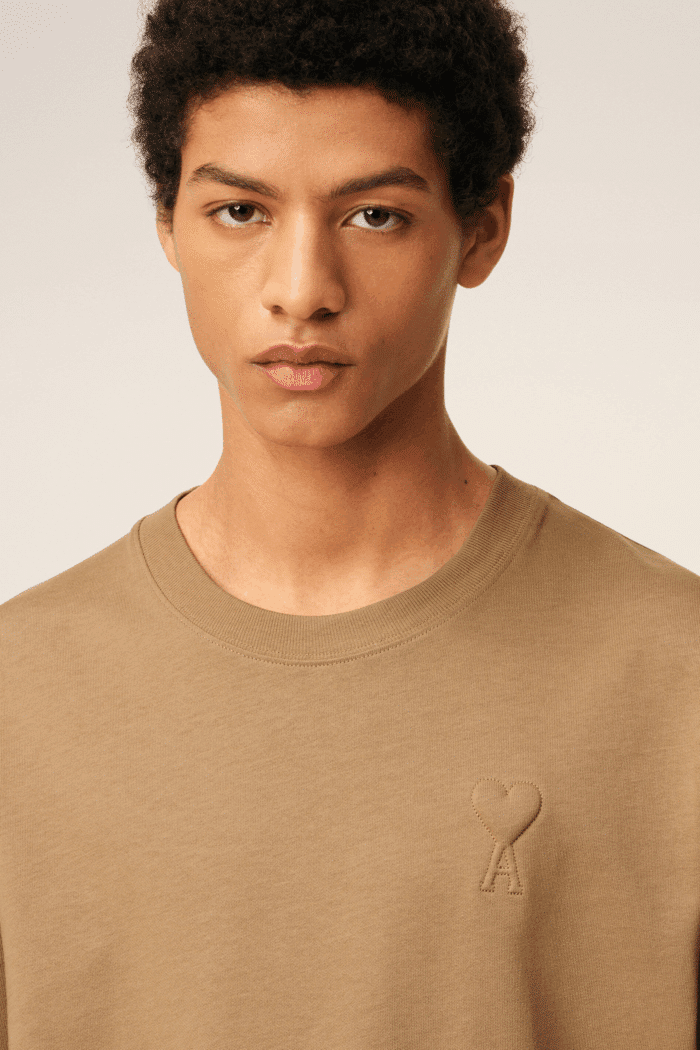 Tee-Shirt Noisette Cœur Ton sur Ton