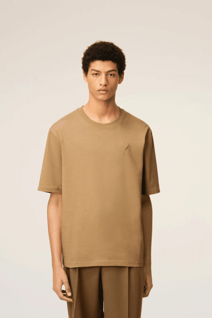 Tee-Shirt Noisette Cœur Ton sur Ton