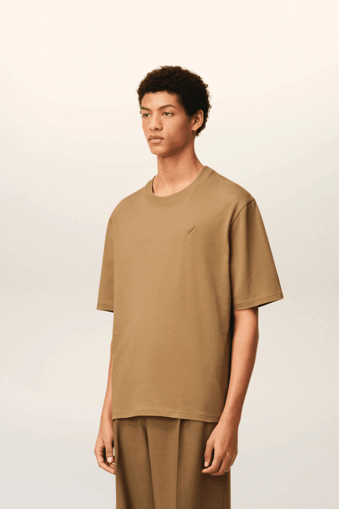 Tee-Shirt Noisette Cœur Ton sur Ton