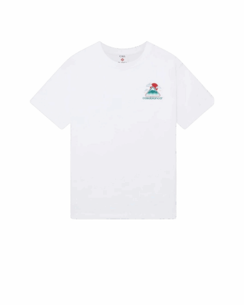 Tee-Shirt Montagne Ondulée Blanc