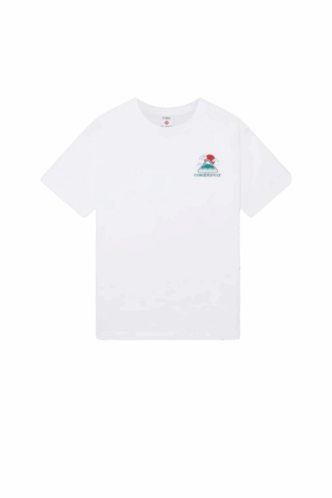 Tee-Shirt Montagne Ondulée Blanc