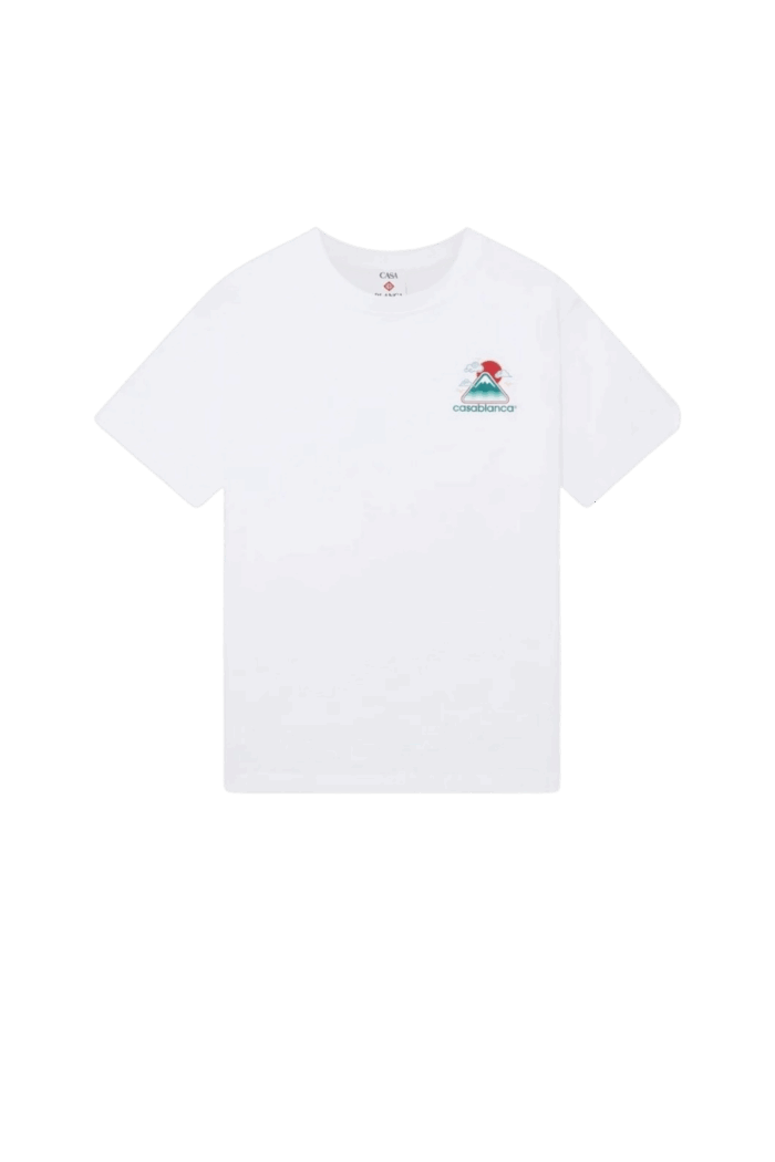 Tee-Shirt Montagne Ondulée Blanc