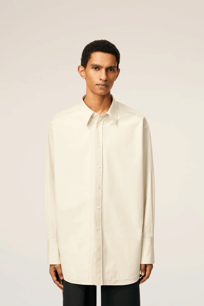 Chemise Oversize Coton Ivoire